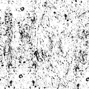 Vektör grunge dokusu. Siyah beyaz arka plan. Soyut monokrom resim koyu tonlarda solmuş bir efekt içerir