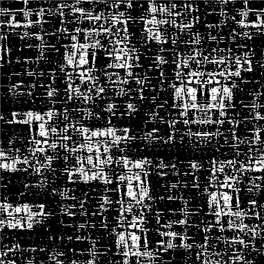 Vektör grunge dokusu. Siyah beyaz arka plan. Soyut monokrom resim koyu tonlarda solmuş bir efekt içerir