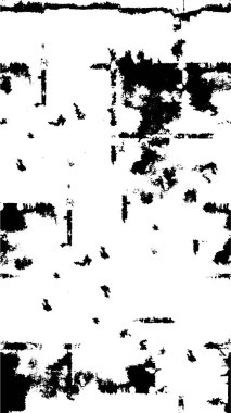 Vektör grunge dokusu. Siyah beyaz arka plan. Soyut monokrom resim koyu tonlarda solmuş bir efekt içerir