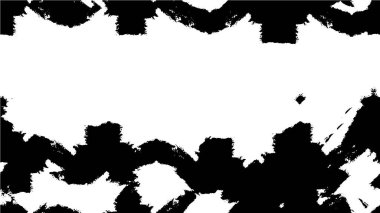 Grunge üst üste biniyor. Soyut siyah-beyaz vektör arkaplanı. Çatlak, leke ve noktalarda kirli desenli tek renkli klasik yüzey. Karanlık korku tarzında eski bir duvar.