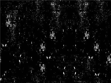 Grunge üst üste biniyor. Soyut siyah-beyaz vektör arkaplanı. Çatlak, leke ve noktalarda kirli desenli tek renkli klasik yüzey. Karanlık korku tarzında eski bir duvar.