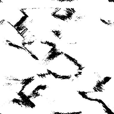 Eski grunge arka planının sıkıntılı örtülü dokusu. Soyut yarım ton vektör illüstrasyonu, tek renkli vintage yüzey çatlaklar, noktalar, noktalar kirli desenli. Karanlık korku tarzı arka planda eski bir duvar 