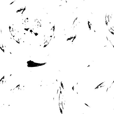 Eski grunge arka planının sıkıntılı örtülü dokusu. Soyut yarım ton vektör illüstrasyonu, tek renkli vintage yüzey çatlaklar, noktalar, noktalar kirli desenli. Karanlık korku tarzı arka planda eski bir duvar 