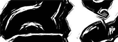 Soyut grunge arkaplanı. Monokrom dokusu. Siyah ve beyaz desenli arkaplan 