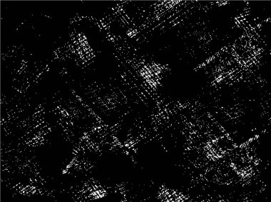 Grunge üst üste biniyor. Soyut siyah-beyaz vektör arkaplanı. Çatlak, leke ve noktalarda kirli desenli tek renkli klasik yüzey. Karanlık korku tarzında eski bir duvar.