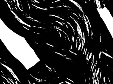 Grunge üst üste biniyor. Soyut siyah-beyaz vektör arkaplanı. Çatlak, leke ve noktalarda kirli desenli tek renkli klasik yüzey. Karanlık korku tarzında eski bir duvar.