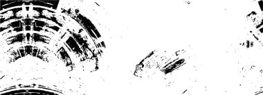 Grunge üst üste biniyor. Soyut siyah-beyaz vektör arkaplanı. Çatlak, leke ve noktalarda kirli desenli tek renkli klasik yüzey. Karanlık korku tarzında eski bir duvar.