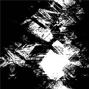 Grunge üst üste biniyor. Soyut siyah-beyaz vektör arkaplanı. Çatlak, leke ve noktalarda kirli desenli tek renkli klasik yüzey. Karanlık korku tarzında eski bir duvar.