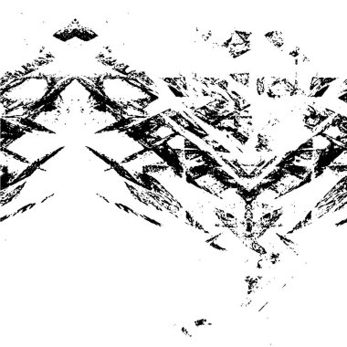 Grunge üst üste biniyor. Soyut siyah-beyaz vektör arkaplanı. Çatlak, leke ve noktalarda kirli desenli tek renkli klasik yüzey. Karanlık korku tarzında eski bir duvar.