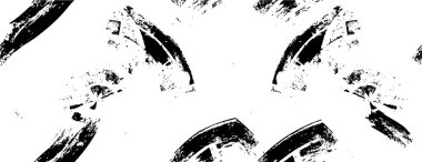 Grunge üst üste biniyor. Soyut siyah-beyaz vektör arkaplanı. Çatlak, leke ve noktalarda kirli desenli tek renkli klasik yüzey. Karanlık korku tarzında eski bir duvar.