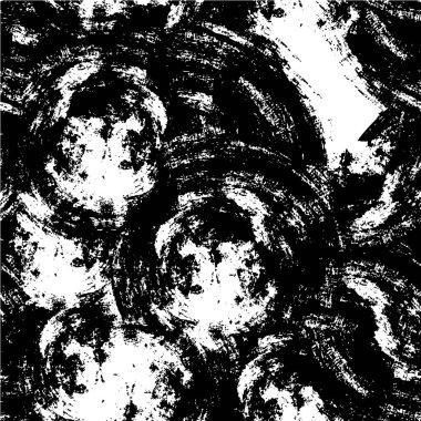 Grunge üst üste biniyor. Soyut siyah-beyaz vektör arkaplanı. Çatlak, leke ve noktalarda kirli desenli tek renkli klasik yüzey. Karanlık korku tarzında eski bir duvar.