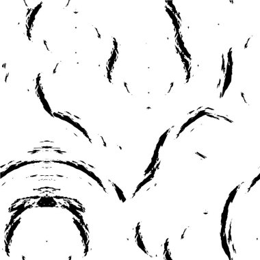 Grunge üst üste biniyor. Soyut siyah-beyaz vektör arkaplanı. Çatlak, leke ve noktalarda kirli desenli tek renkli klasik yüzey. Karanlık korku tarzında eski bir duvar.