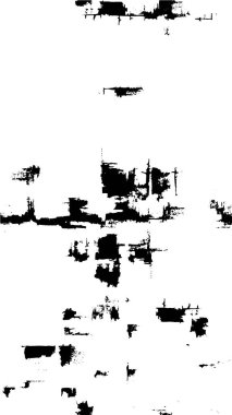 Grunge üst üste biniyor. Soyut siyah-beyaz vektör arkaplanı. Çatlak, leke ve noktalarda kirli desenli tek renkli klasik yüzey. Karanlık korku tarzında eski bir duvar.