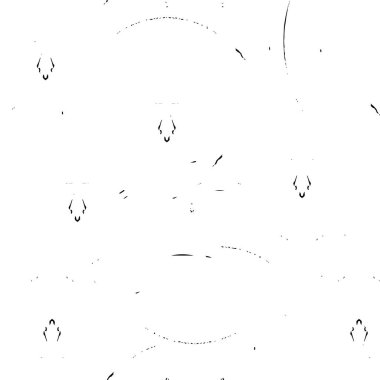 Grunge üst üste biniyor. Soyut siyah-beyaz vektör arkaplanı. Çatlak, leke ve noktalarda kirli desenli tek renkli klasik yüzey. Karanlık korku tarzında eski bir duvar.