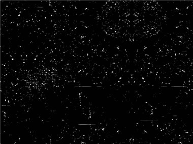 Grunge üst üste biniyor. Soyut siyah-beyaz vektör arkaplanı. Çatlak, leke ve noktalarda kirli desenli tek renkli klasik yüzey. Karanlık korku tarzında eski bir duvar.