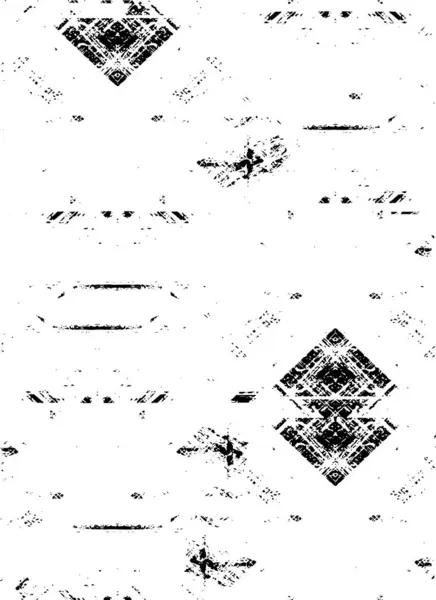 Vector Grunge Overlay Texture Black White Background Abstract Monochrome Image — Stock Vector