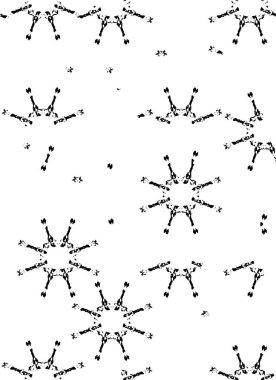 Tek renkli, mürekkepli yaratıcı çizim. grunge dokusu