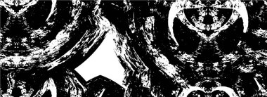 Tek renkli, mürekkepli yaratıcı çizim. grunge dokusu