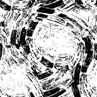 Tek renkli, mürekkepli yaratıcı çizim. grunge dokusu