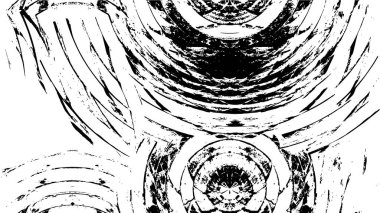 Mürekkepli siyah beyaz çizim. grunge dokusu