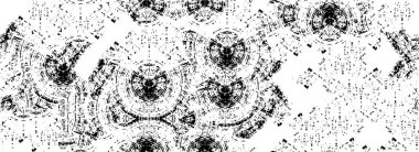 Mürekkepli siyah beyaz çizim. grunge dokusu