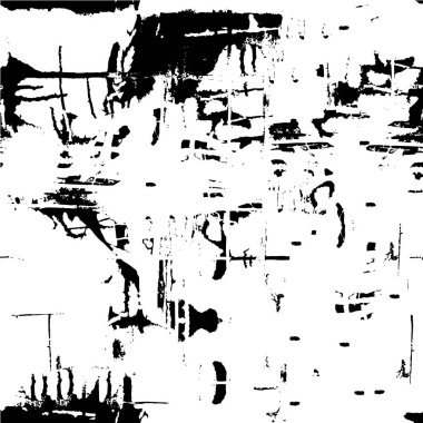 Mürekkepli siyah beyaz çizim. grunge dokusu