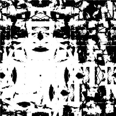 Mürekkepli siyah beyaz çizim. grunge dokusu