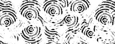 Mürekkepli siyah beyaz çizim. grunge dokusu