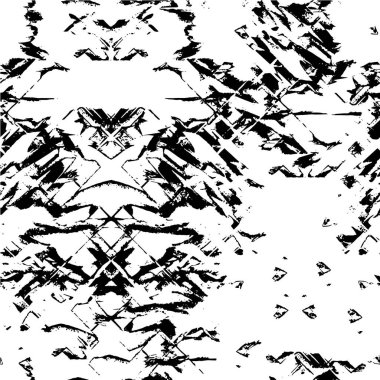 Mürekkepli siyah beyaz çizim. grunge dokusu