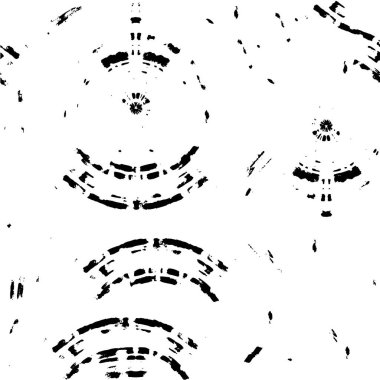 Mürekkepli siyah beyaz çizim. grunge dokusu