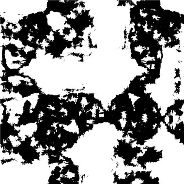 Mürekkepli siyah beyaz çizim. grunge dokusu