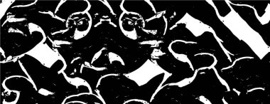 Mürekkeple tek renkli resimleme. grunge dokusu