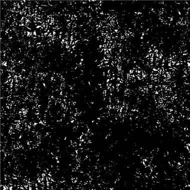 Grunge üst üste biniyor. Soyut siyah-beyaz vektör arkaplanı. Çatlak, leke ve noktalarda kirli desenli tek renkli klasik yüzey. Karanlık korku tarzında eski bir duvar.