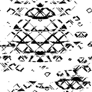 Grunge üst üste biniyor. Soyut siyah-beyaz vektör arkaplanı. Çatlak, leke ve noktalarda kirli desenli tek renkli klasik yüzey. Karanlık korku tarzında eski bir duvar.