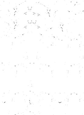 Grunge üst üste biniyor. Soyut siyah-beyaz vektör arkaplanı. Çatlak, leke ve noktalarda kirli desenli tek renkli klasik yüzey. Karanlık korku tarzında eski bir duvar.