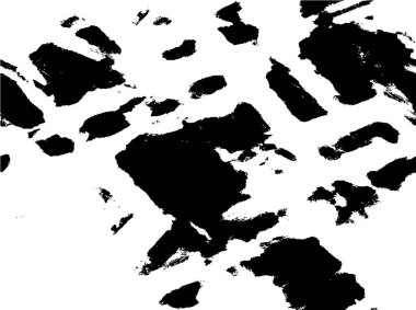 Grunge üst üste biniyor. Soyut siyah-beyaz vektör arkaplanı. Çatlak, leke ve noktalarda kirli desenli tek renkli klasik yüzey. Karanlık korku tarzında eski bir duvar.