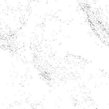 Grunge üst üste biniyor. Soyut siyah-beyaz vektör arkaplanı. Çatlak, leke ve noktalarda kirli desenli tek renkli klasik yüzey. Karanlık korku tarzında eski bir duvar.