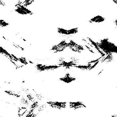 Grunge üst üste biniyor. Soyut siyah-beyaz vektör arkaplanı. Çatlak, leke ve noktalarda kirli desenli tek renkli klasik yüzey. Karanlık korku tarzında eski bir duvar.