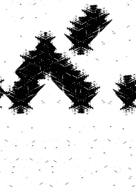 Grunge Mochrome Pattern Vector Illustration — Stock Vector