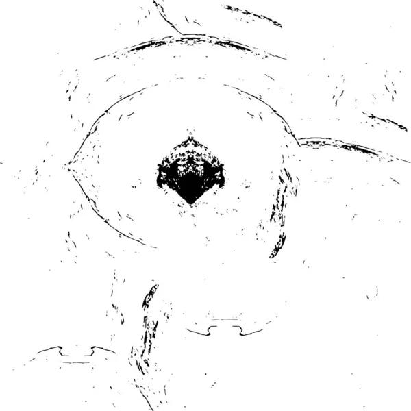 Illustration Créative Noir Blanc Avec Encre Texture Grunge — Image vectorielle