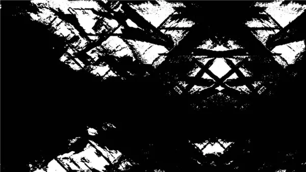 Черно Белая Творческая Иллюстрация Чернилами Текстура Гранжа — стоковый вектор