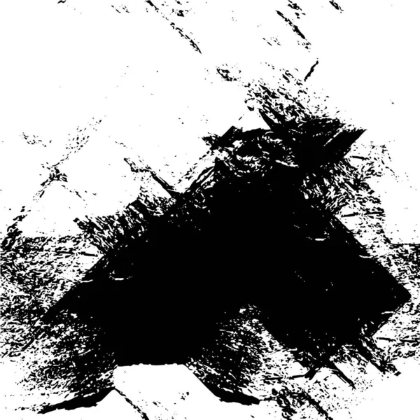 Чорно Біла Креативна Ілюстрація Чорнилом Гранжева Текстура — стоковий вектор
