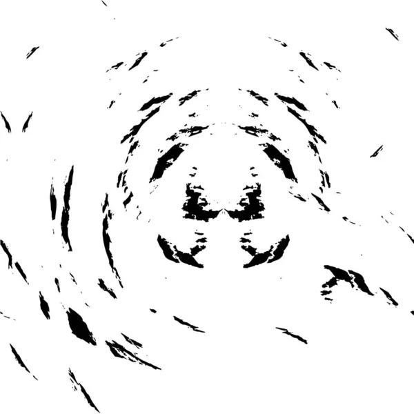 Černá Bílá Kreativní Ilustrace Inkoustem Grunge Textura — Stockový vektor