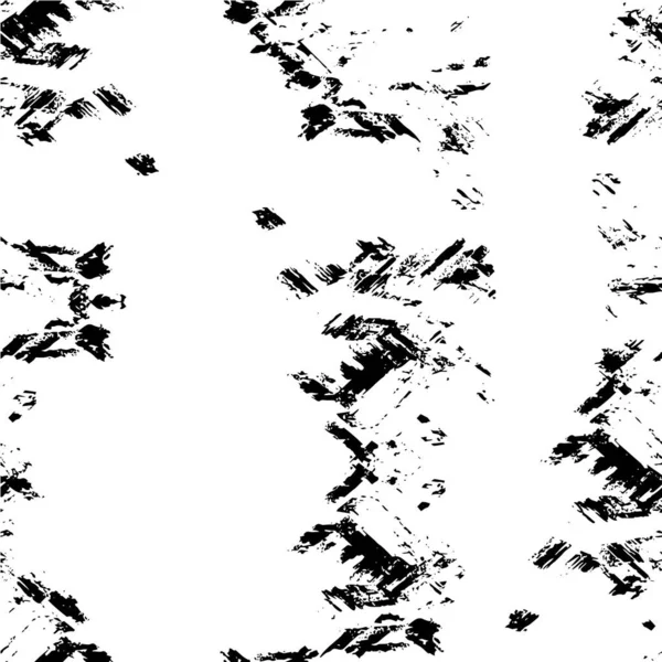 Kreative Schwarz Weiß Illustration Mit Tinte Grunge Textur — Stockvektor