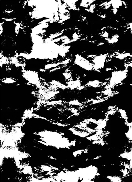 Ilustrasi Hitam Dan Putih Dengan Tinta Tekstur Grunge - Stok Vektor
