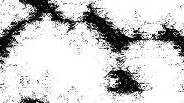 Mürekkepli Siyah Beyaz Çizim Grunge Dokusu — Stok Vektör