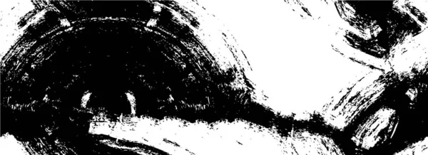 Illustrazione Bianco Nero Con Inchiostro Grunge Texture — Vettoriale Stock
