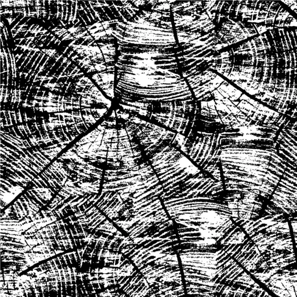 Zwart Wit Illustratie Met Inkt Grunge Textuur — Stockvector