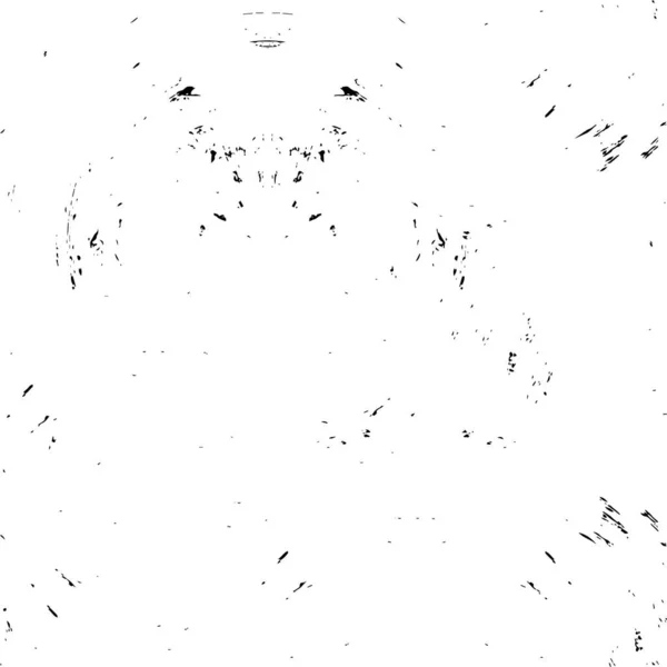 Schwarz Weiß Illustration Mit Tinte Grunge Textur — Stockvektor