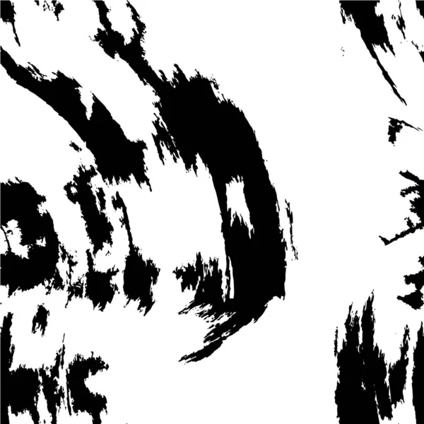 Fekete Fehér Illusztráció Tintával Grunge Textúra — Stock Vector